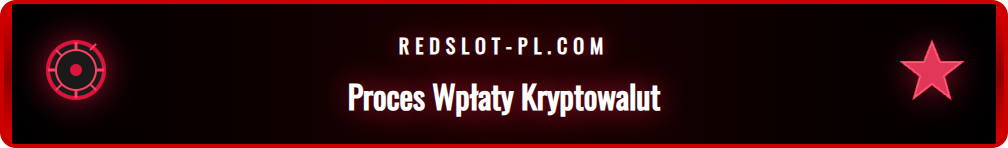 Wizualizacja procesu depozytu Redslot Bitcoin krok po kroku.