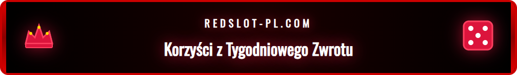 Gracz cieszący się z otrzymanego bonusu Redslot 10% Cashback.