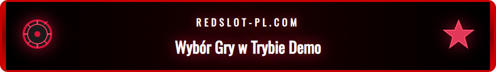 Interfejs wyboru gier w trybie Redslot Demo Slots na stronie.
