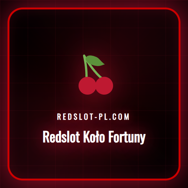 Grafika przedstawiająca kolorowe Redslot Koło Fortuny z nagrodami.